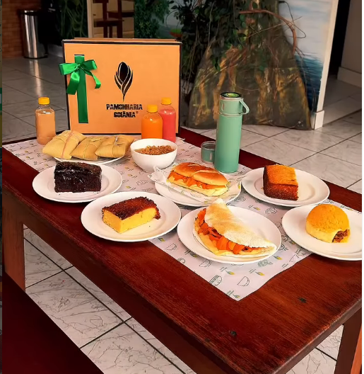 Ambiente acolhedor da Pamonharia Goiânia